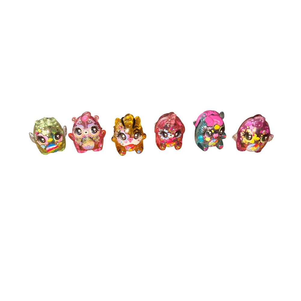 Hatchimals CollEGGtibles Mini Figure Lot of 9 Glitter Translucent Shaker Figures